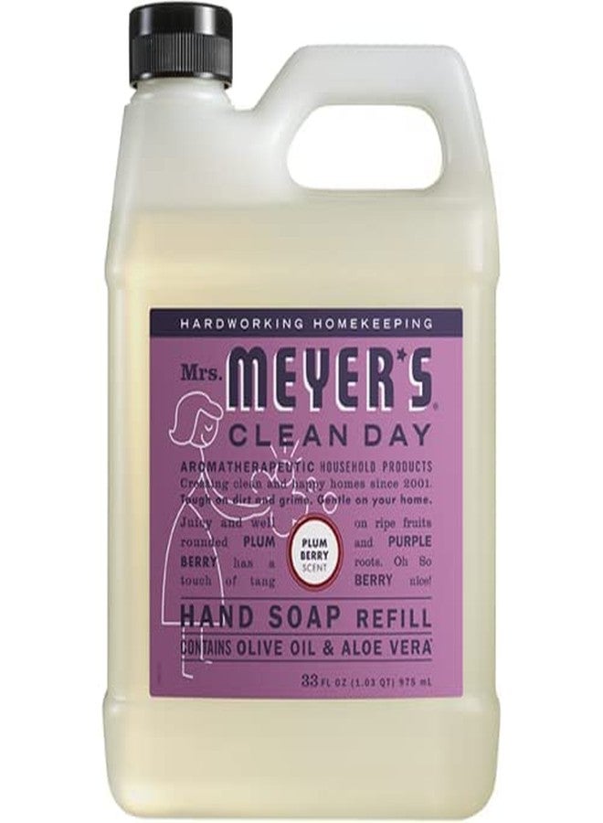 Mrs. Meyer's Meyers Mrs Clean Day Liquid Hand Soap Refill Variety Pack, 1 Rain Water, 1 Oat Blossom, 1 Plum Berry, 33 FL OZ (3 CT) - Image 5